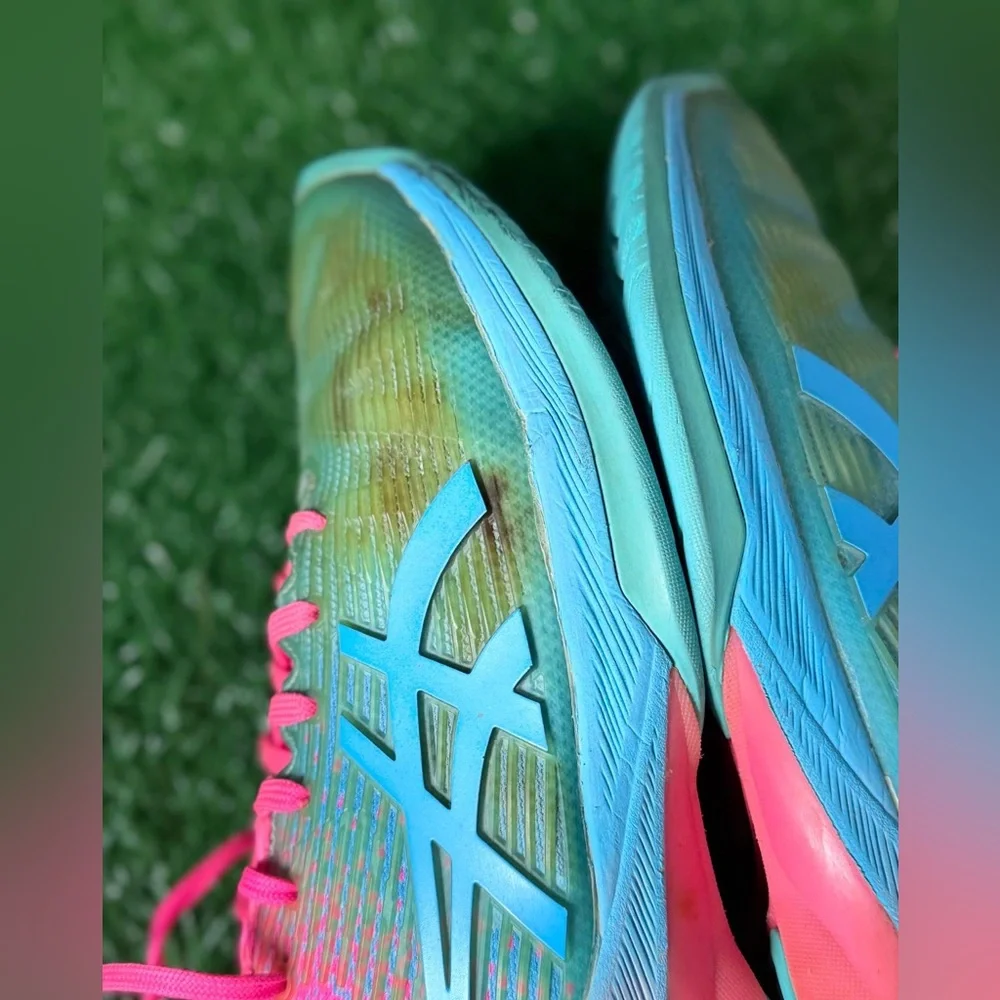 Asics Pink and Blue‎ Women’s Athletic Shoes Size 9